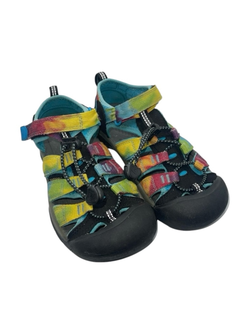 KEEN Newport H2 Shoes Big Kids’ Size‎ 2 US Rainbow Tie Dye Water